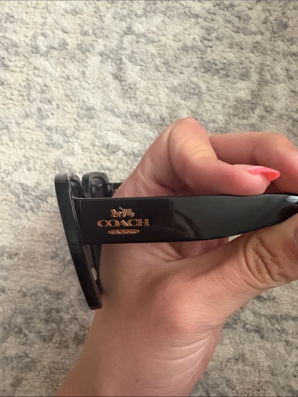 Coach square black oversized sunglesses - Picture 4 of 6